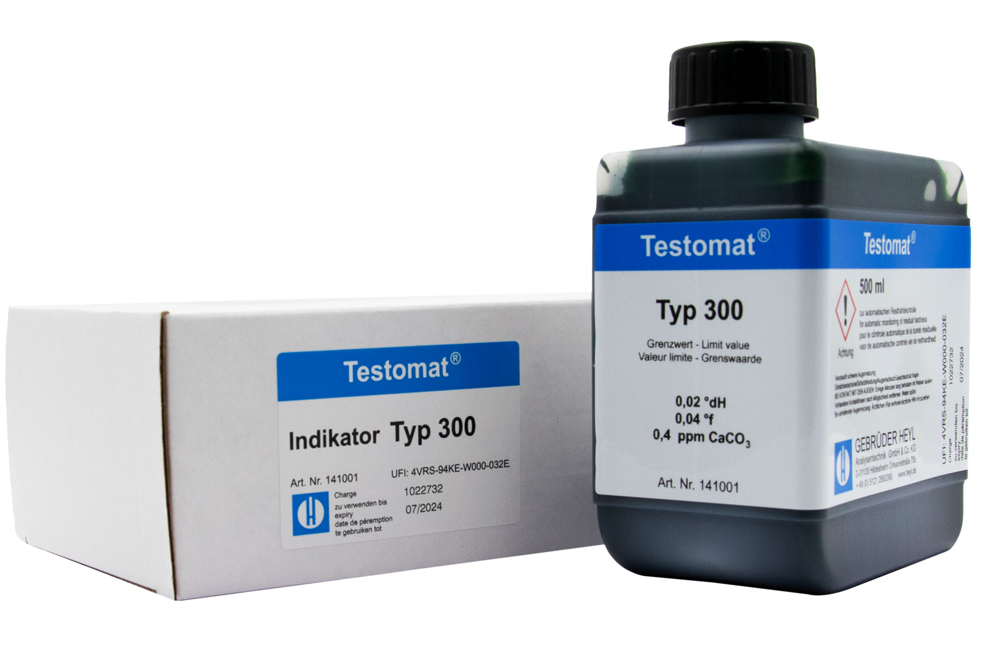 Testomat® 808 Indikator 300, 500 ml Gebinde für präzise Wasserhärtebestimmung