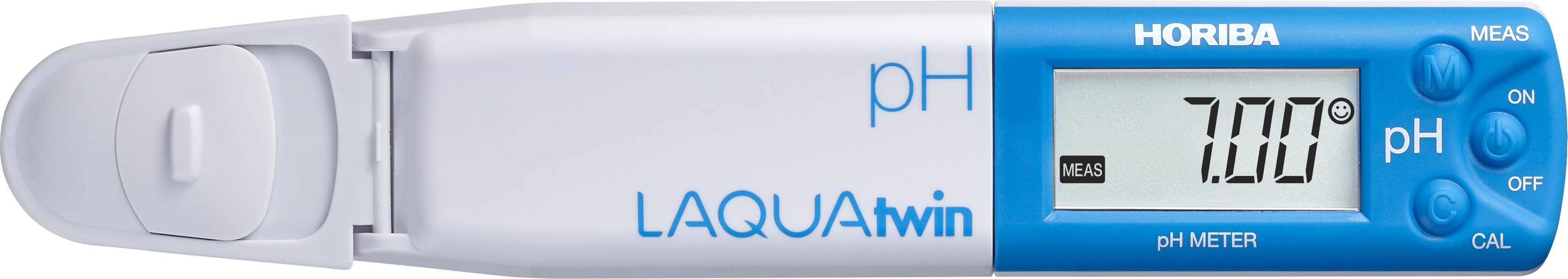 Horiba LAQUAtwin pH 11 seitlicher Blick, kompakte Bauform