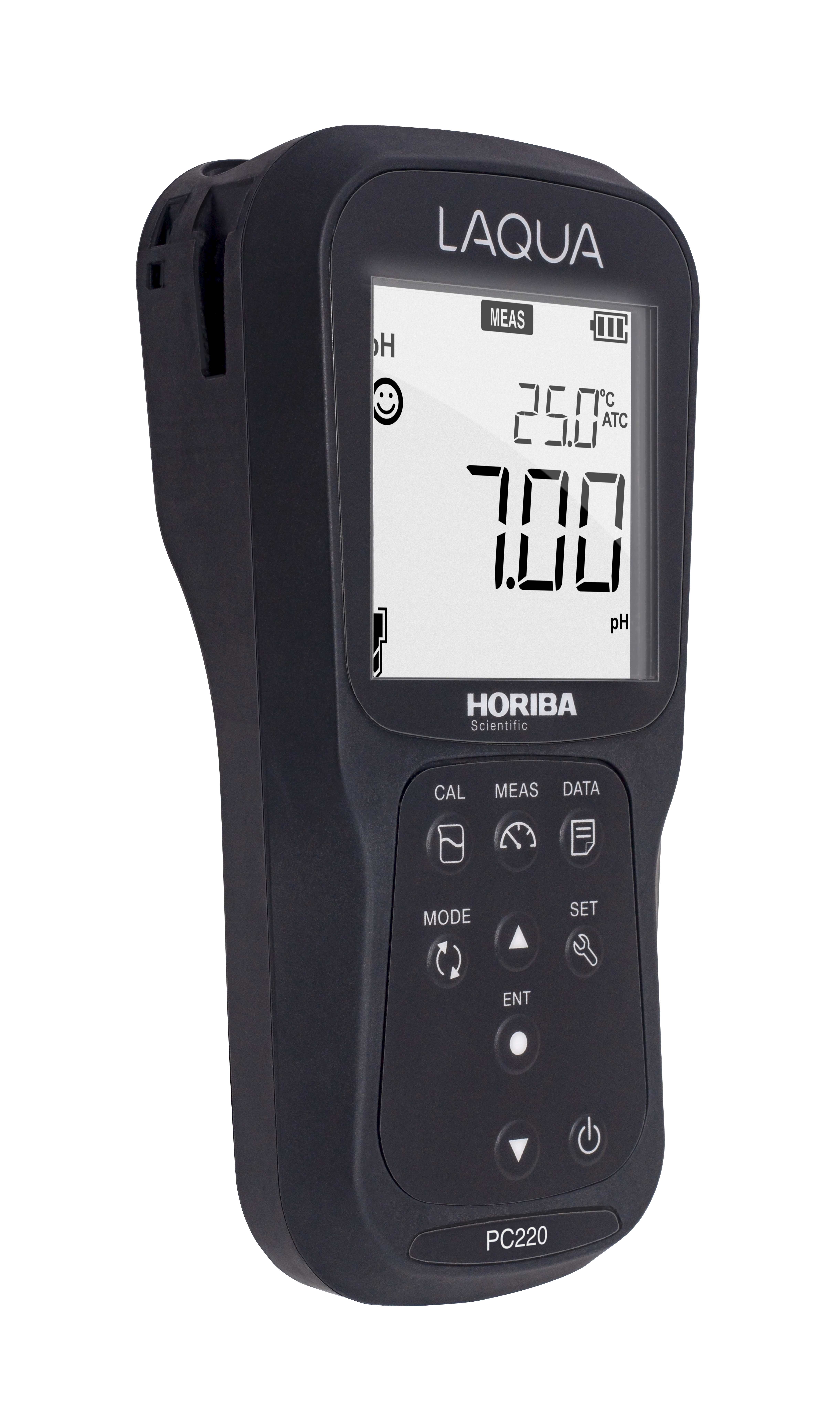 Horiba Messgerät ohne Elektroden, seitliche Ansicht rechts