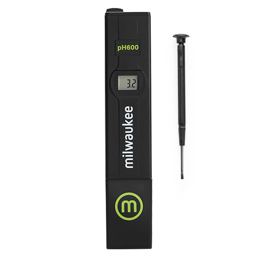 Milwaukee PH600 pH‑Tester Gesamtansicht, tragbares Labormessgerät