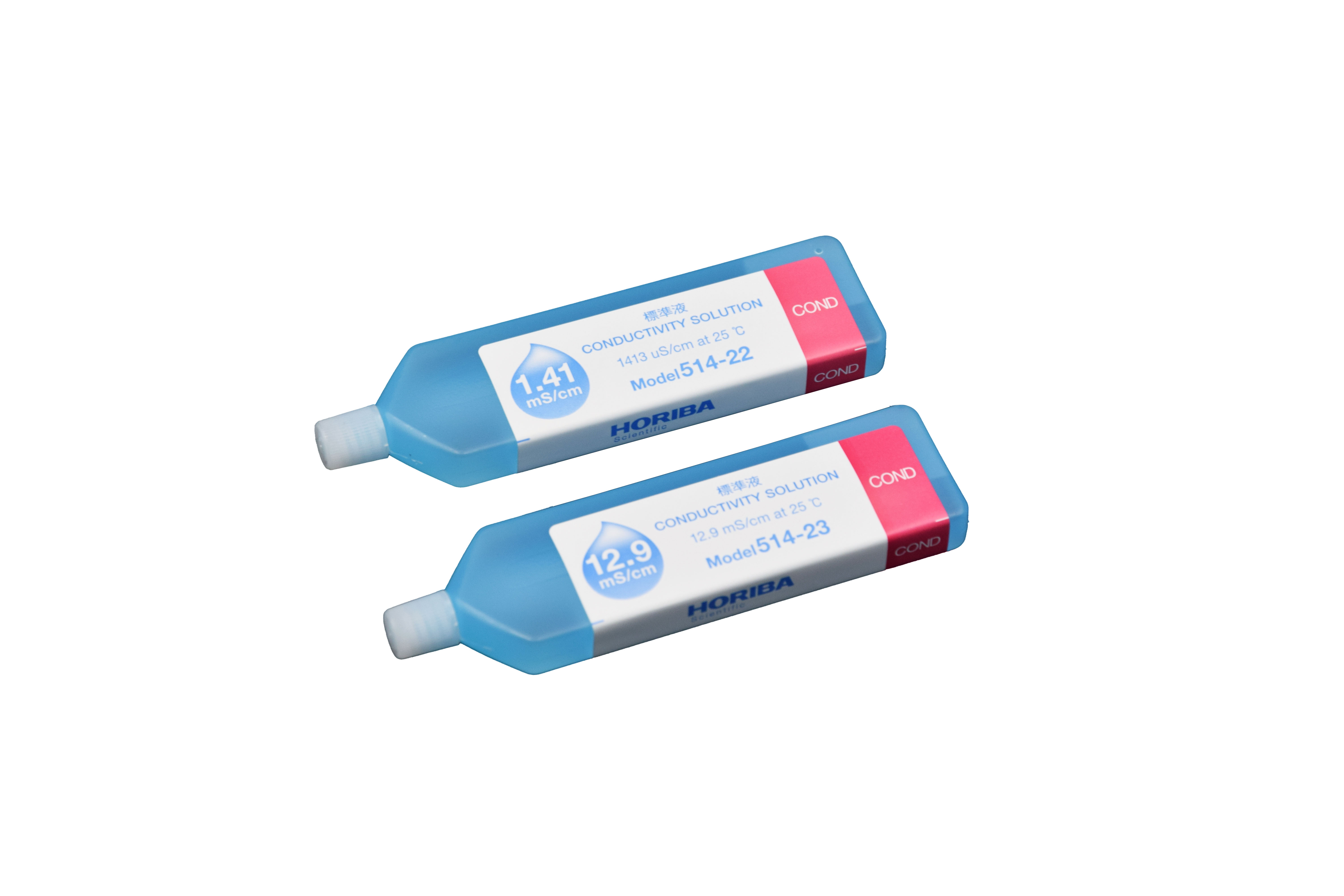 Kalibrierlösungen 1413 µS/cm & 12,88 mS/cm in 14 ml Fläschchen, passend für LAQUAtwin EC 11, Verbrauchsmaterial, Wasserqualitätstest Zubehör